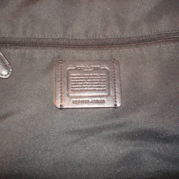 COACH PURSE WITH ATTACHABLE ADJUSTABLE NYLON STRAP - Picture 10 of 11